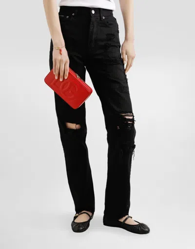 Dolce & Gabbana Logo-embossed Small Camera Bag In Red