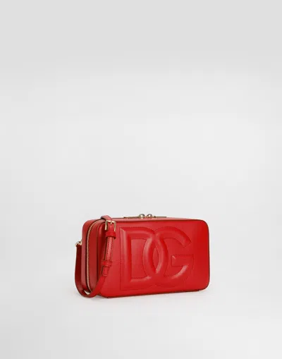 Dolce & Gabbana Logo-embossed Small Camera Bag In Red