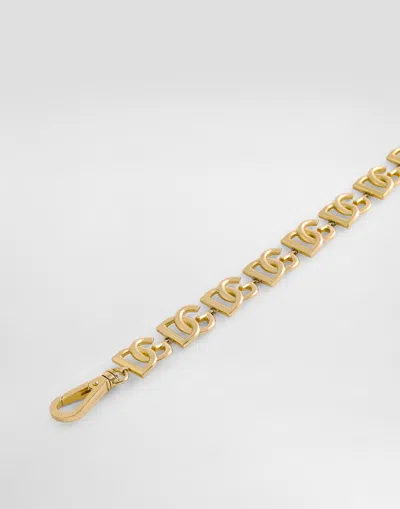 Dolce & Gabbana Choker With Multiple Dg Logos In Gold