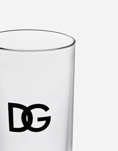 Dolce & Gabbana Set 2 Beverage Glasses In Multicolor
