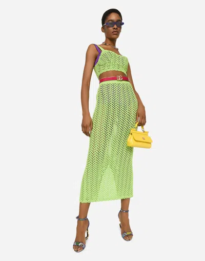 Dolce & Gabbana Small Sicily Handbag In Yellow