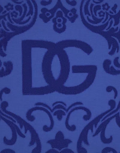 Dolce & Gabbana Cotton Terry Outdoor Cushion In Multicolor