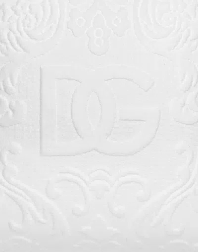 Dolce & Gabbana Cotton Terry Outdoor Cushion In Multicolor