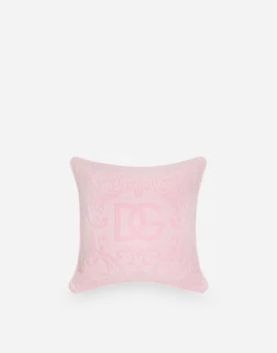 Dolce & Gabbana Cotton Terry Outdoor Cushion In Multicolor