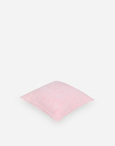 Dolce & Gabbana Cotton Terry Outdoor Cushion In Multicolor
