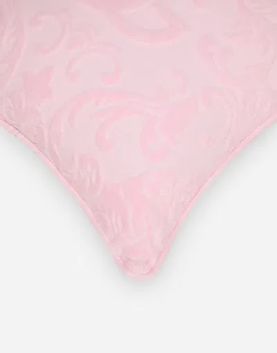 Dolce & Gabbana Cotton Terry Outdoor Cushion In Multicolor