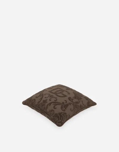 Dolce & Gabbana Cotton Terry Outdoor Cushion In Multicolor