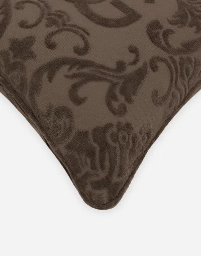 Dolce & Gabbana Cotton Terry Outdoor Cushion In Multicolor