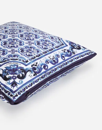 Dolce & Gabbana Navy & White Small Mediterraneo Cushion In Multicolor