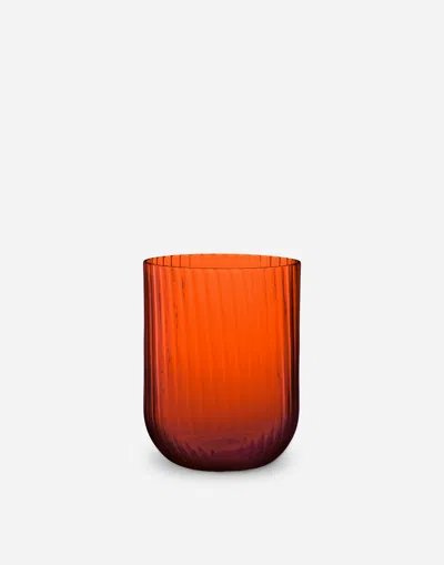 Dolce & Gabbana Set 2 Hand-blown Murano Beverage Glasses In Multicolor