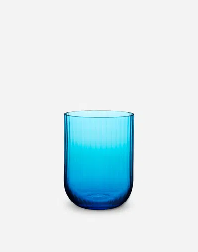 Dolce & Gabbana Set 2 Hand-blown Murano Beverage Glasses In Multicolor