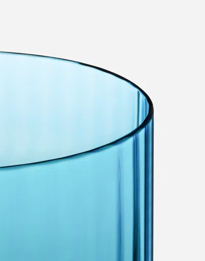 Dolce & Gabbana Set 2 Hand-blown Murano Beverage Glasses In Multicolor