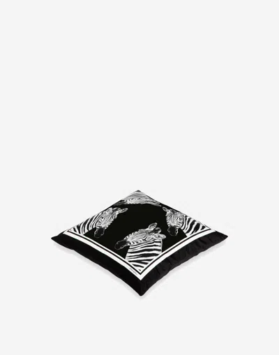 Dolce & Gabbana Duchesse Cotton Cushion Small Multicolor Unisex Onesize In Multicolor