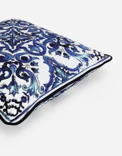Dolce & Gabbana Velvet Cushion Small In Multicolor