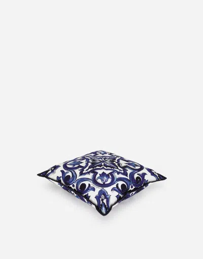 Dolce & Gabbana Small Canvas Cushion In Multicolor