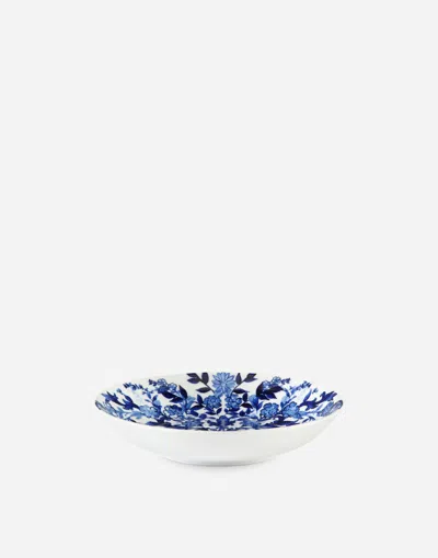 Dolce & Gabbana Set 2 Porcelain Soup Plates In Multicolor