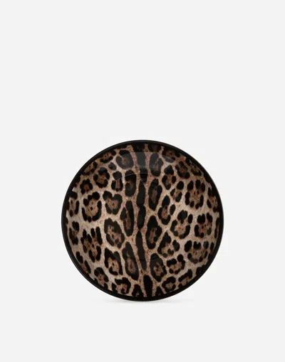 Dolce & Gabbana Set 2 Porcelain Dinner Plates Multicolor Unisex Onesize In Multicolor