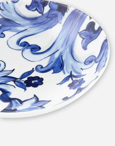 Dolce & Gabbana Set 2 Porcelain Soup Plates In Multicolor