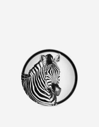 Dolce & Gabbana Set 2 Porcelain Soup Plates In Multicolor