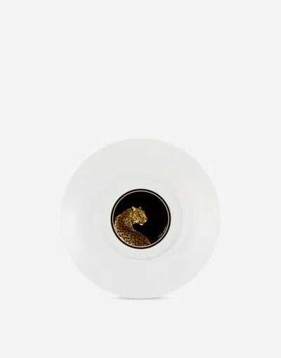 Dolce & Gabbana Set 2 Porcelain Soup Plates In Multicolor