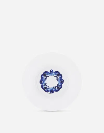 Dolce & Gabbana Set 2 Porcelain Soup Plates Multicolor Unisex Onesize In Multicolor