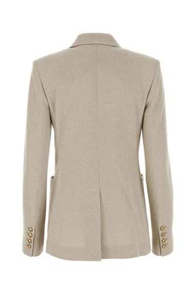 Max Mara Double Vent Jacket Three Pockets In Beige
