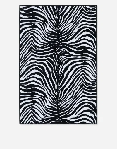 Dolce & Gabbana Terry Cotton Bath Towel In Multicolor