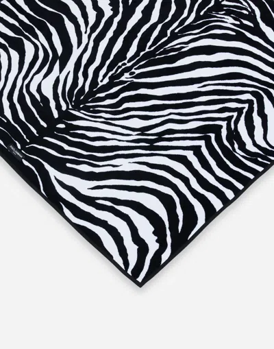 Dolce & Gabbana Terry Cotton Bath Towel In Multicolor