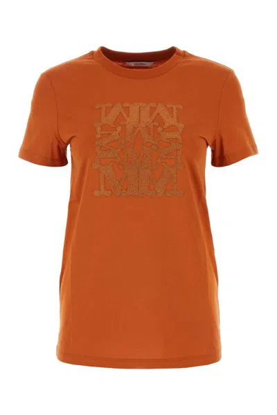 Shop Max Mara T-shirt In Orange