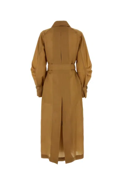 Shop Max Mara Trench In Leather