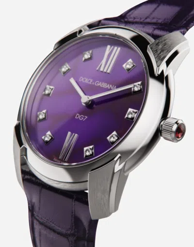 Dolce & Gabbana Dg7 40mm Watch In Purple