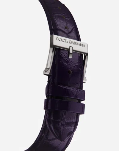 Dolce & Gabbana Dg7 40mm Watch In Purple