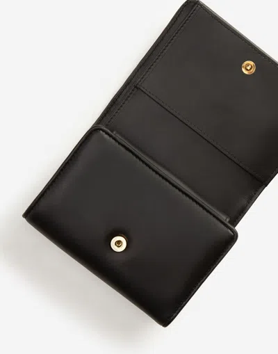 Dolce & Gabbana Devotion Small Continental Wallet In Black