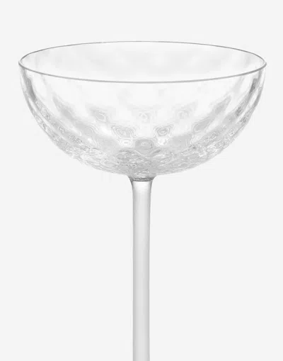 Dolce & Gabbana Hand-blown Murano Champagne Glass In Multicolor