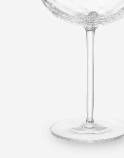 Dolce & Gabbana Hand-blown Murano Champagne Glass In Multicolor
