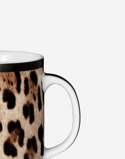 Dolce & Gabbana Porcelain Mug In Multicolor