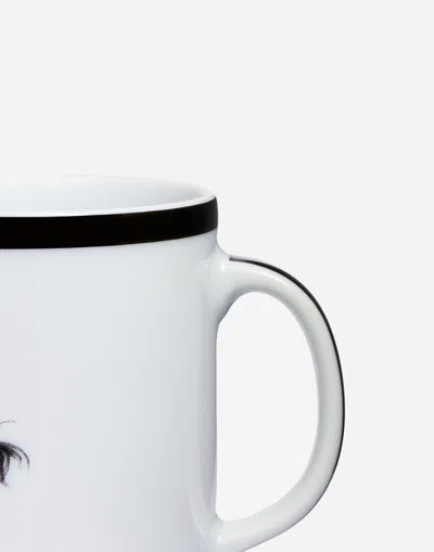 Dolce & Gabbana Porcelain Mug In Multicolor