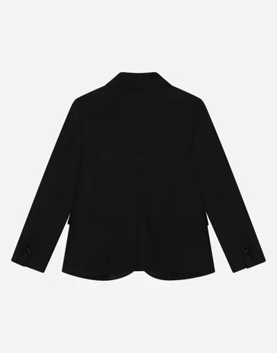 Dolce & Gabbana Single-breasted Tuxedo Suit In Stretch Wool In Black