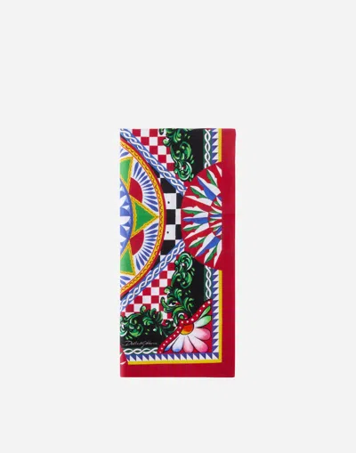 Dolce & Gabbana Set Of 2 Linen Napkins In Multicolor