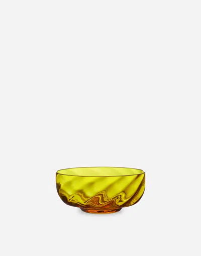Dolce & Gabbana Set 2 Hand-blown Murano Glass Ice Cream Bowls In Multicolor