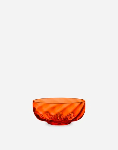 Dolce & Gabbana Set 2 Hand-blown Murano Glass Ice Cream Bowls In Multicolor
