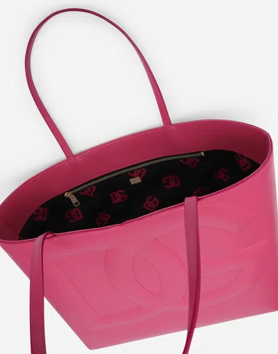 Dolce & Gabbana Dg Logo Medium Shopping Bag In Lilac