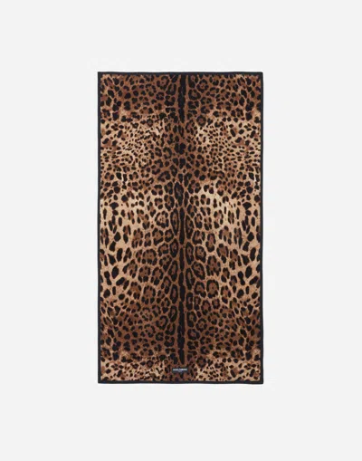 Dolce & Gabbana Terry Cotton Hand Towel In Multicolor
