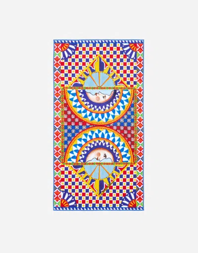Dolce & Gabbana Terry Cotton Hand Towel In Multicolor
