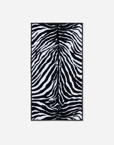 Dolce & Gabbana Terry Cotton Hand Towel In Multicolor
