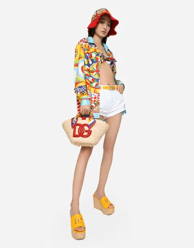 Dolce & Gabbana Shopping Kendra Piccola In Multicolor