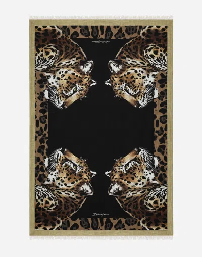 Dolce & Gabbana Doubled Beach Towel In Multicolor