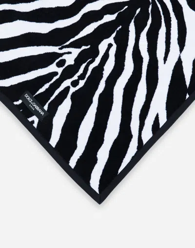 Dolce & Gabbana Terry Cotton Guest Towel In Multicolor