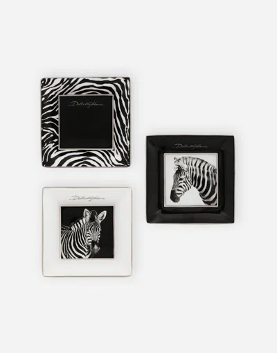 Dolce & Gabbana Set 3 Porcelain Trinket Trays In マルチカラー
