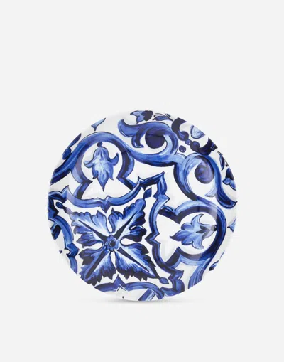 Dolce & Gabbana Set 2 Porcelain Dinner Plates Multicolor Unisex Onesize In Multicolor